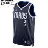 NBA Børn Trøje Dallas Mavericks Kyrie Irving 2 2022-23 Jordan Statement Edition Navy Swingman